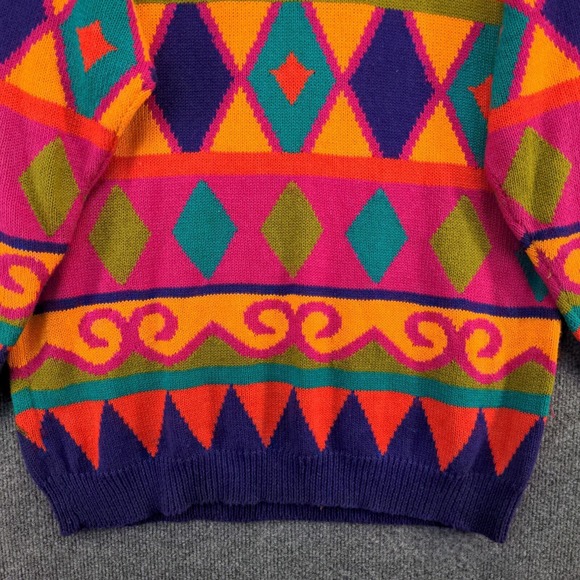 I.B. Diffusion Women's Pullover Sweater Multicolor Size M Geometric Colorful120 - Picture 4 of 14